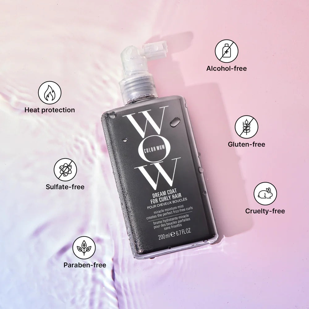 COLOR WOW Dream Coat for Curly Hair – Frizz-Free Curls Made Easy | Moisture-Boosting Spray, Curl-Enhancing Formula